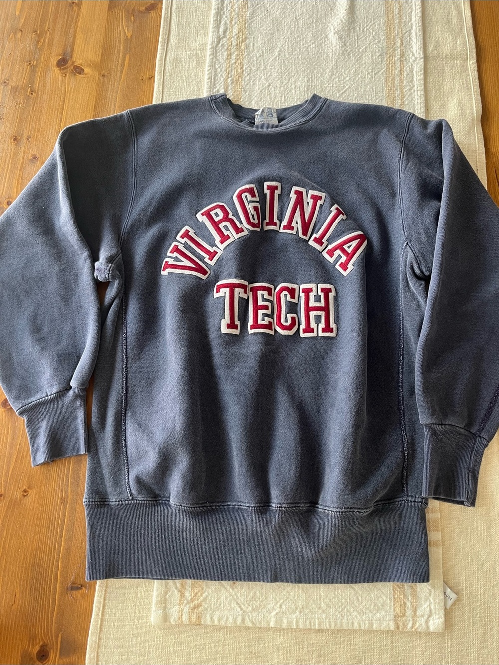 Vintage Virginia Tech Navy Crewneck Sweatshirt